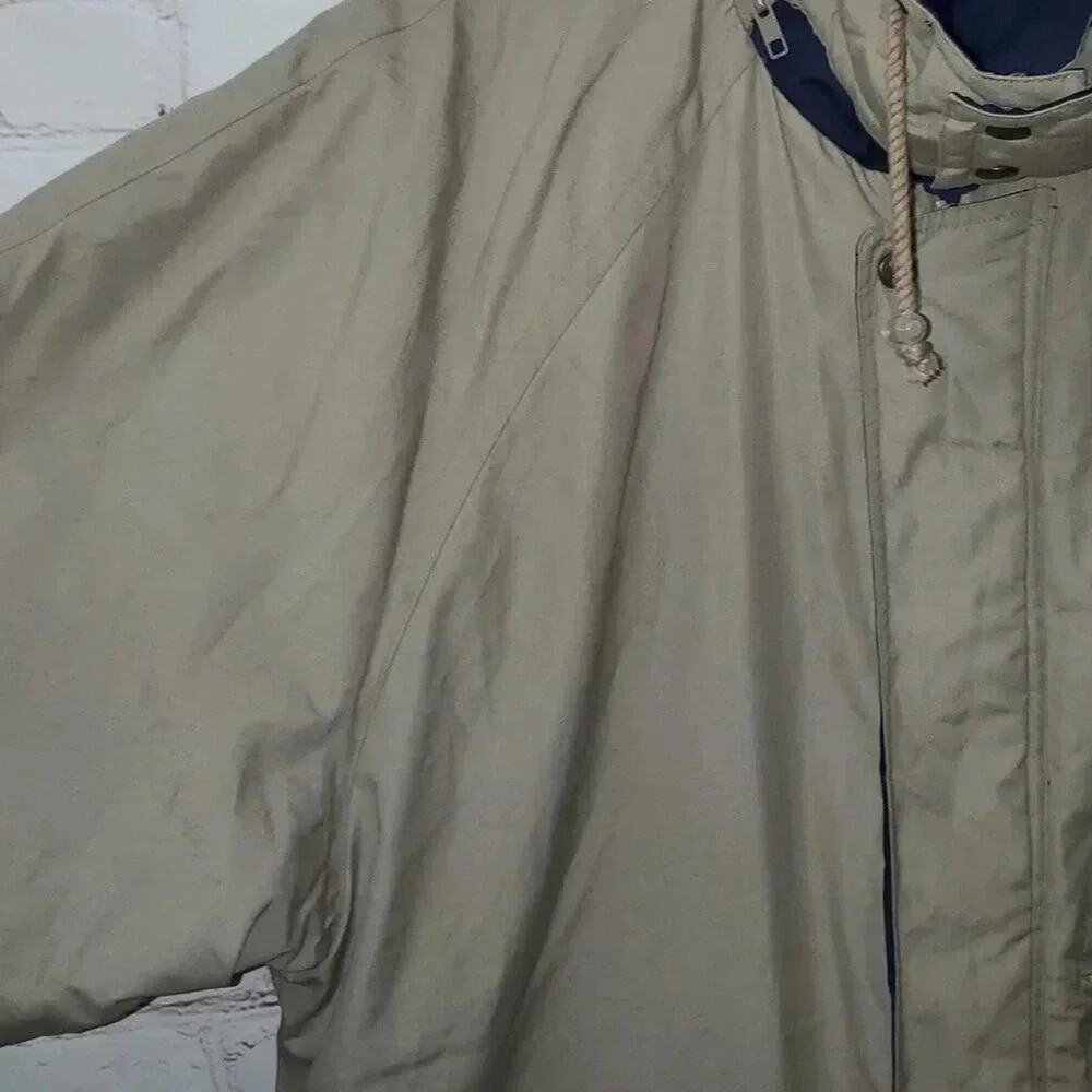 London Fog All Weather Khaki Lined Field Winter Coat Men's Size 44 Regular - Picture 3 of 13